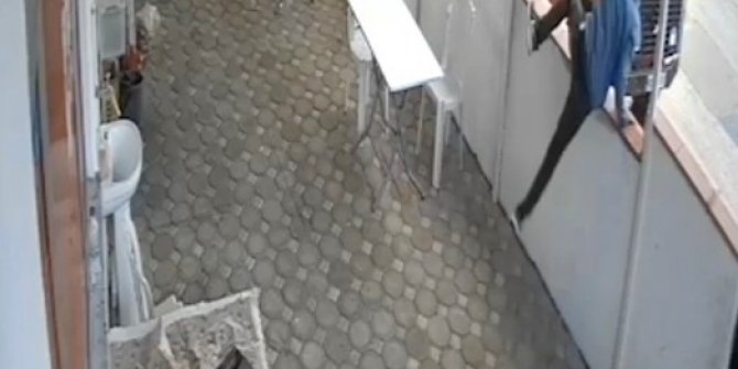 Engel tanımayan hırsız kamerada
