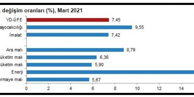 TÜİK - Yurt dışı üretici fiyatları Mart'ta yüzde 7.45 arttı