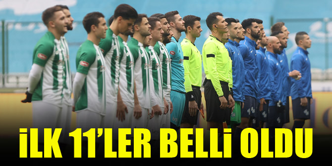 Rizespor - Konyaspor | İLK 11'LER BELLİ OLDU