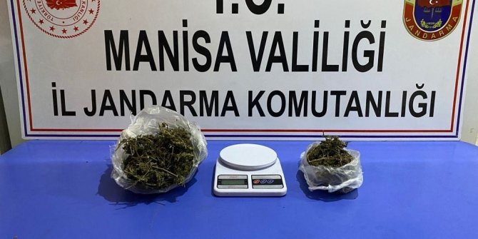 Jandarmayı görüp kaçmaya çalıştı kısa sürede yakalandı