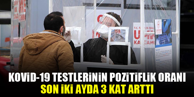 Kovid-19 testlerinin pozitiflik oranı son iki ayda 3 kat arttı