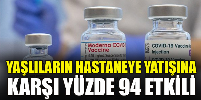 İki aşı için araştırma! Yaşlıların hastaneye yatışına karşı yüzde 94 etkili