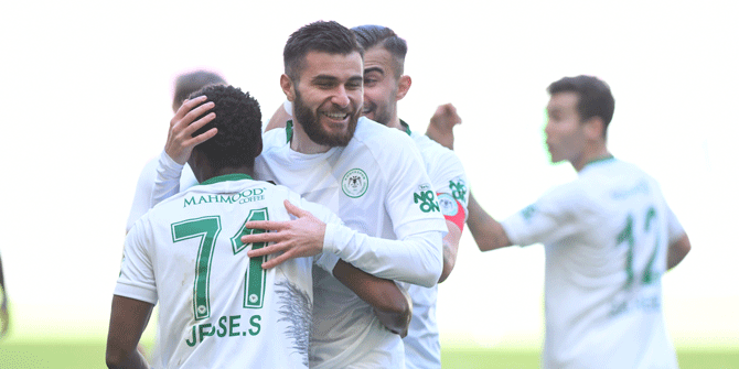 Konyaspor'da Shengelia sonradan girip golünü atıyor!