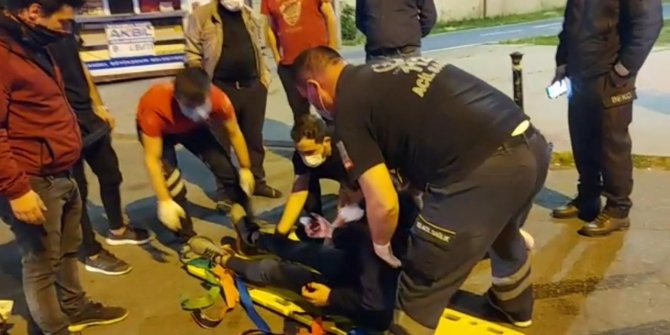 Yola dökülen yağ, motosiklet kazasına neden oldu