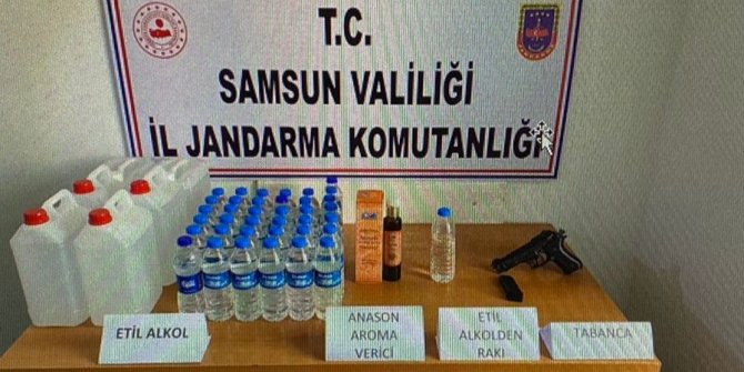 Kaçak etil alkol ele geçirildi: 1 gözaltı