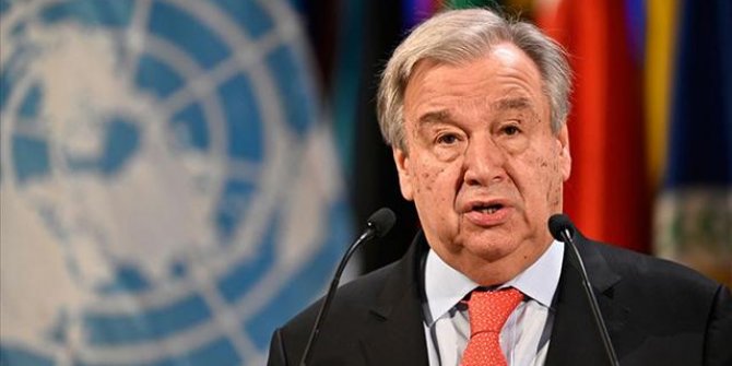 Guterres'ten 'Filistin' açıklaması