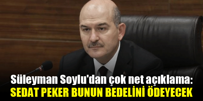 Süleyman Soylu'dan çok net açıklama: Operasyonun hedefi Türkiye