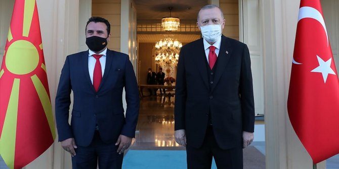 Cumhurbaşkanı Erdoğan, Kuzey Makedonya Başbakanı Zoran Zaev'i kabul etti