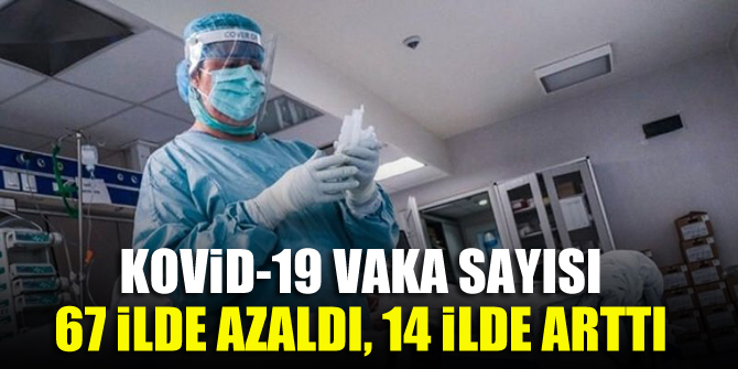 Kovid-19 vaka sayısı 67 ilde azaldı, 14 ilde arttı