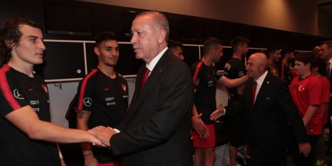 Erdoğan'dan Milli Takım'a mesaj