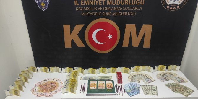 Döviz bürolarındaki eskimiş paraları sahte para yapımında kullanan 2 şüpheli yakalandı