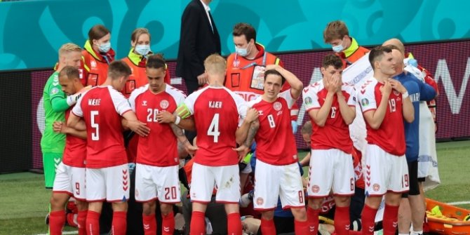 Christian Eriksen hastaneye kaldırıldı
