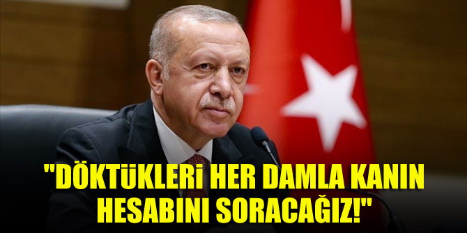 Cumhurbaşkanı Erdoğan: Döktükleri her damla kanın hesabını soracağız