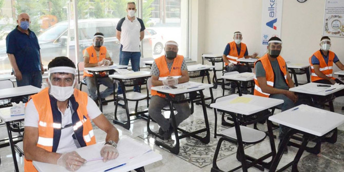 Kaynakçı esnafına eğitim verildi