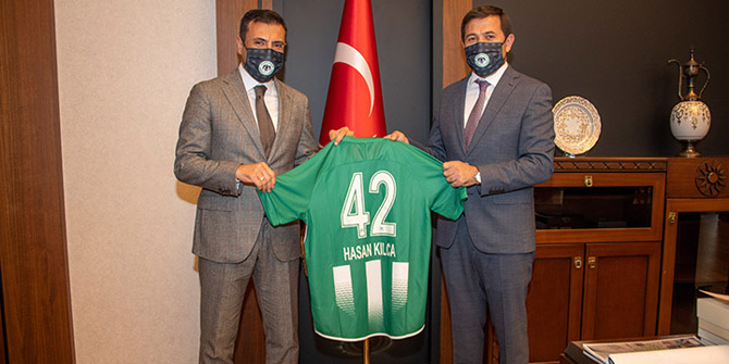 Konyaspor'dan Başkan Hasan Kılca'ya ziyaret