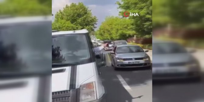 Maganda düğün konvoyunda havaya rastgele ateş etti