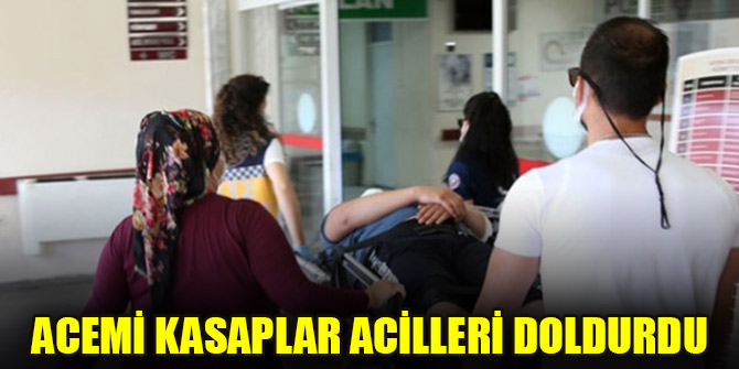 Acemi kasaplar acilleri doldurdu