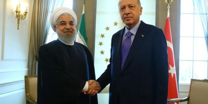 Cumhurbaşkanı Erdoğan Ruhani ile görüştü