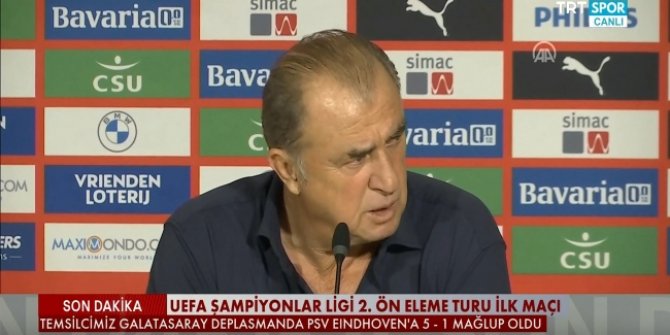 Fatih Terim: Bizden iyi oynadılar