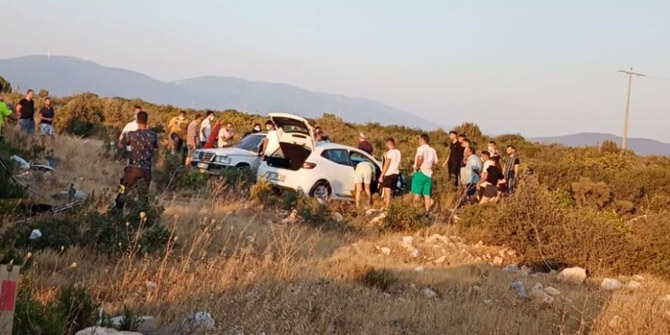 İki otomobil çarpıştı: 1 ölü, 5 yaralı