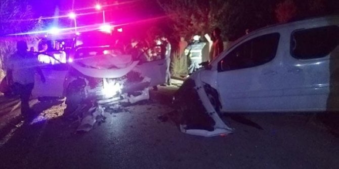 Aydın'da iki otomobil çarpıştı; 1 çocuk öldü, 3'ü çocuk 7 kişi yaralandı
