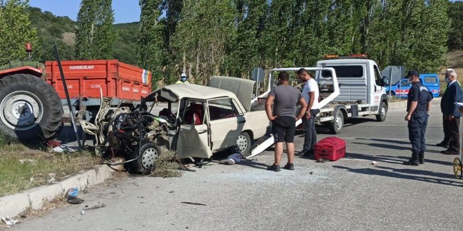 Çorum’daki trafik kazası