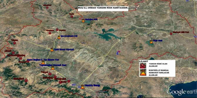 Muş'ta ormanlık alanlara giriş yasağı