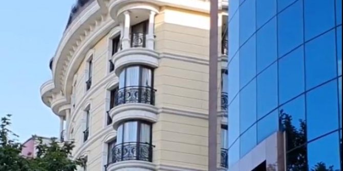 Otelin çatısında çıkan yangın korkuttu