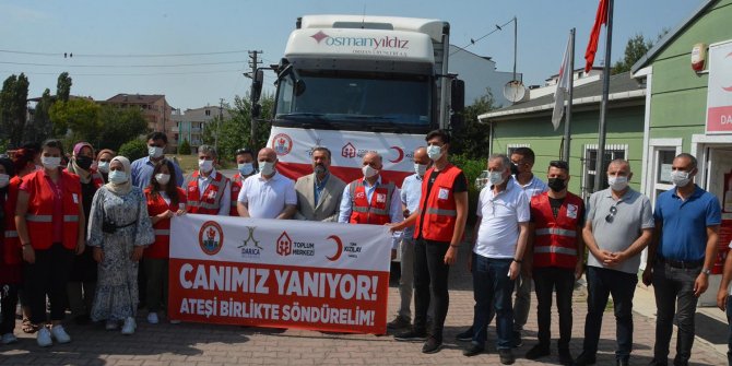 Darıca'dan, Manavgat'a TIR dolusu yardım