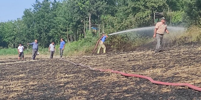 Anız yakan çiftçiye 2 bin 800 TL ceza