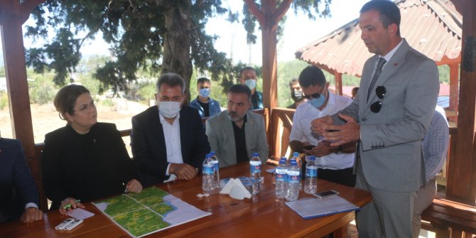 Bakan Yanık, Adana ve Osmaniye'deki yangın bölgelerinde