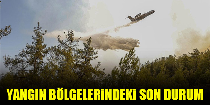Yangın bölgelerindeki son durum
