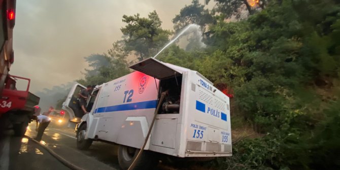 Orman yangınlarına TOMA ile müdahale