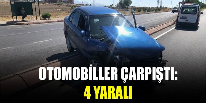 Otomobiller çarpıştı: 4 yaralı