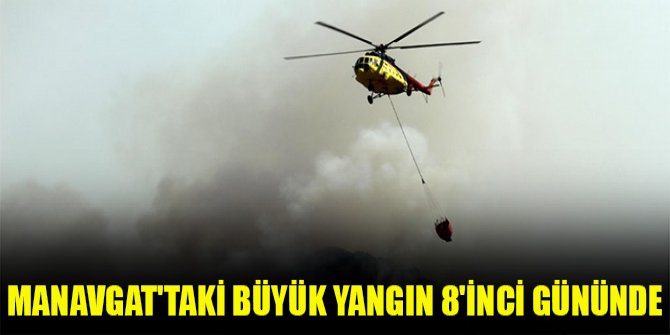 Manavgat'taki büyük yangın 8'inci gününde