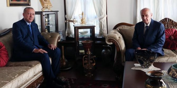 Cumhurbaşkanı Erdoğan'dan Bahçeli'ye ziyaret