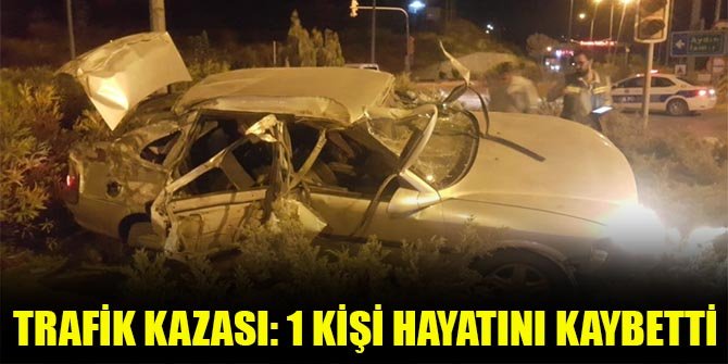 Trafik kazası: 1 kişi hayatını kaybetti