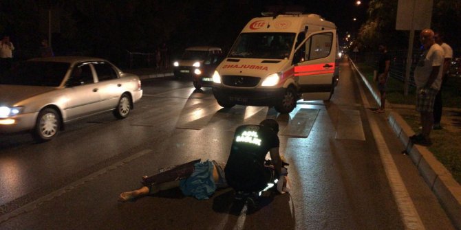 Yaya geçidinde motosikletin çarptığı Rus turist öldü