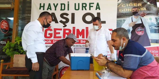 Şanlıurfa’da ’Aşı ol ciğerimi ye’ kampanyası