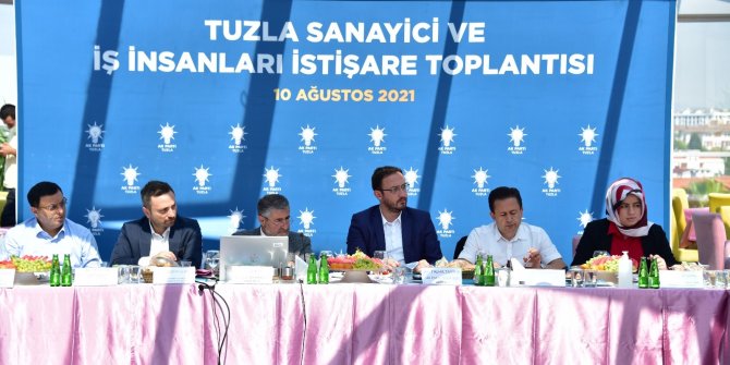 Hazine ve Maliye Bakan Yardımcısı Nebati, Tuzlalı iş insanlarıyla bir araya geldi