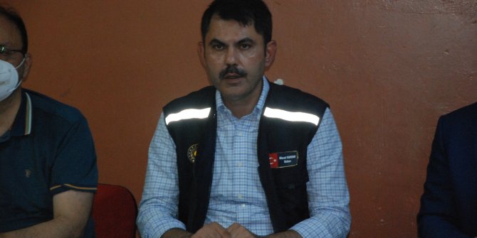 Bakan Kurum: Bartın'da metrekareye 318 kilogram yağış düştü