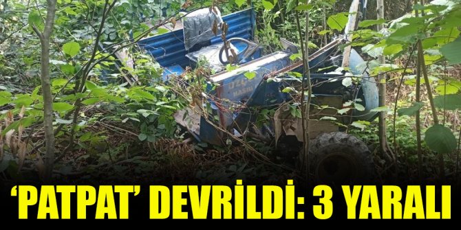 ‘Patpat’ devrildi: 3 yaralı