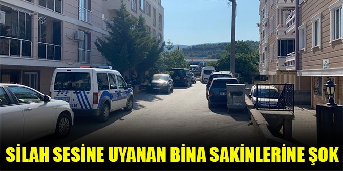 Silah sesine uyanan bina sakinlerine şok
