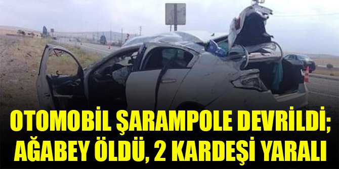 Otomobil şarampole devrildi; ağabey öldü, 2 kardeşi yaralı