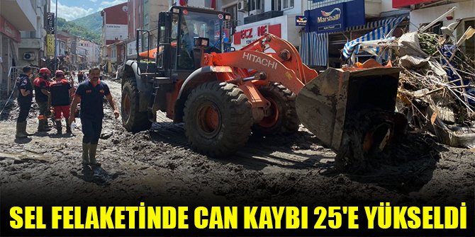 Sel felaketinde can kaybı 25'e yükseldi