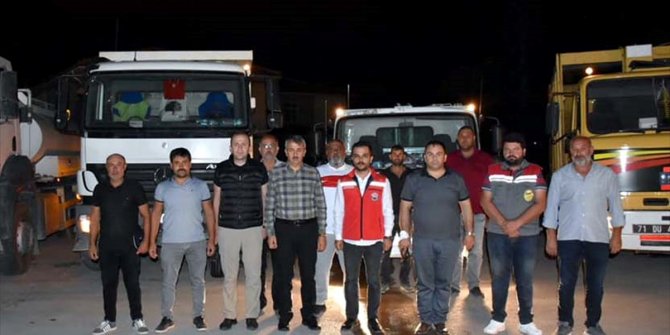 Kırıkkale'den afet bölgesi ilan edilen Kastamonu'ya iş makinesi ve personel desteği