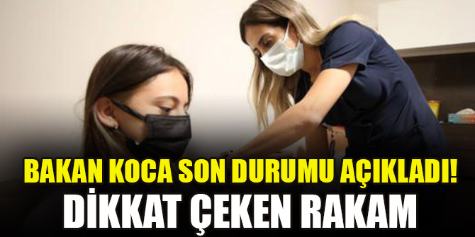 Bakan Koca son durumu açıkladı! Dikkat çeken rakam