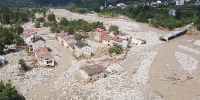 Batı Karadeniz'de sel önünde ne varsa sürükledi