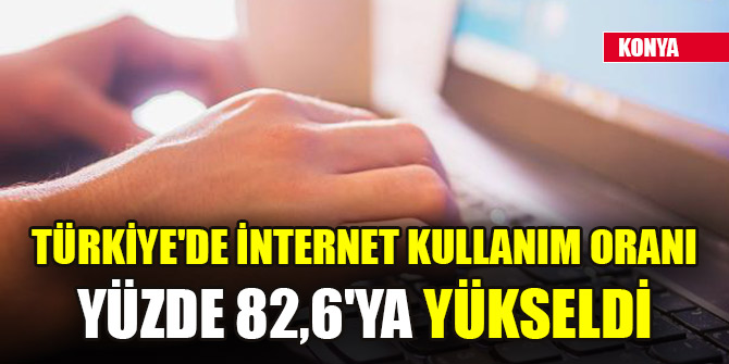 Türkiye'de internet kullanım oranı yüzde 82,6'ya yükseldi