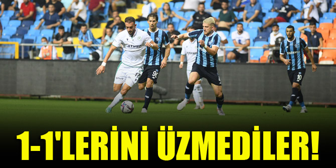 Konyaspor deplasmanda Adana Demirspor ile yenişemedi